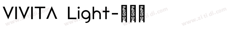 VIVITA Light字体转换